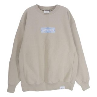 サンプルズ SAMPLES  THE GOL BOX LOGO CREW SWEAT クルーネック スウェット ベージュ系 XL【極上美品】【中古】(スウェット)