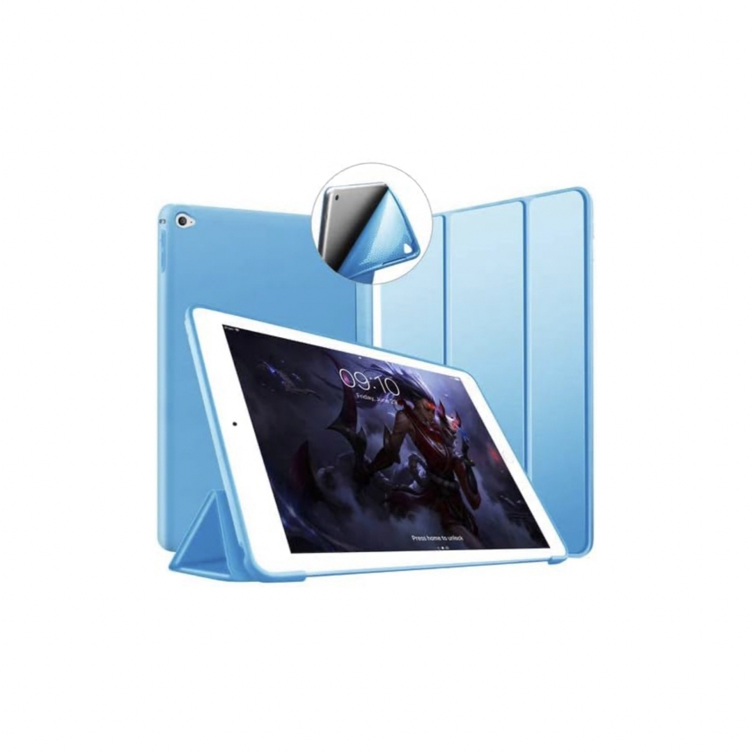 VAGHVEO iPad Air 2 ケース 超薄型 超軽量 TPU ブルー スマホ/家電/カメラのスマホアクセサリー(iPadケース)の商品写真
