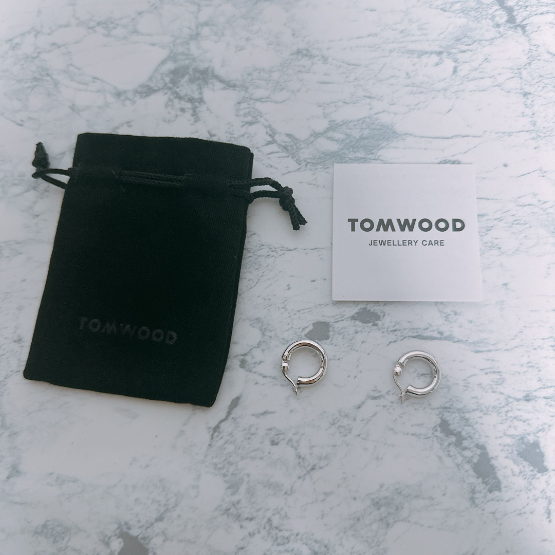 ピアス(両耳用)トムウッド Tom Wood フープピアス スモール シルバー