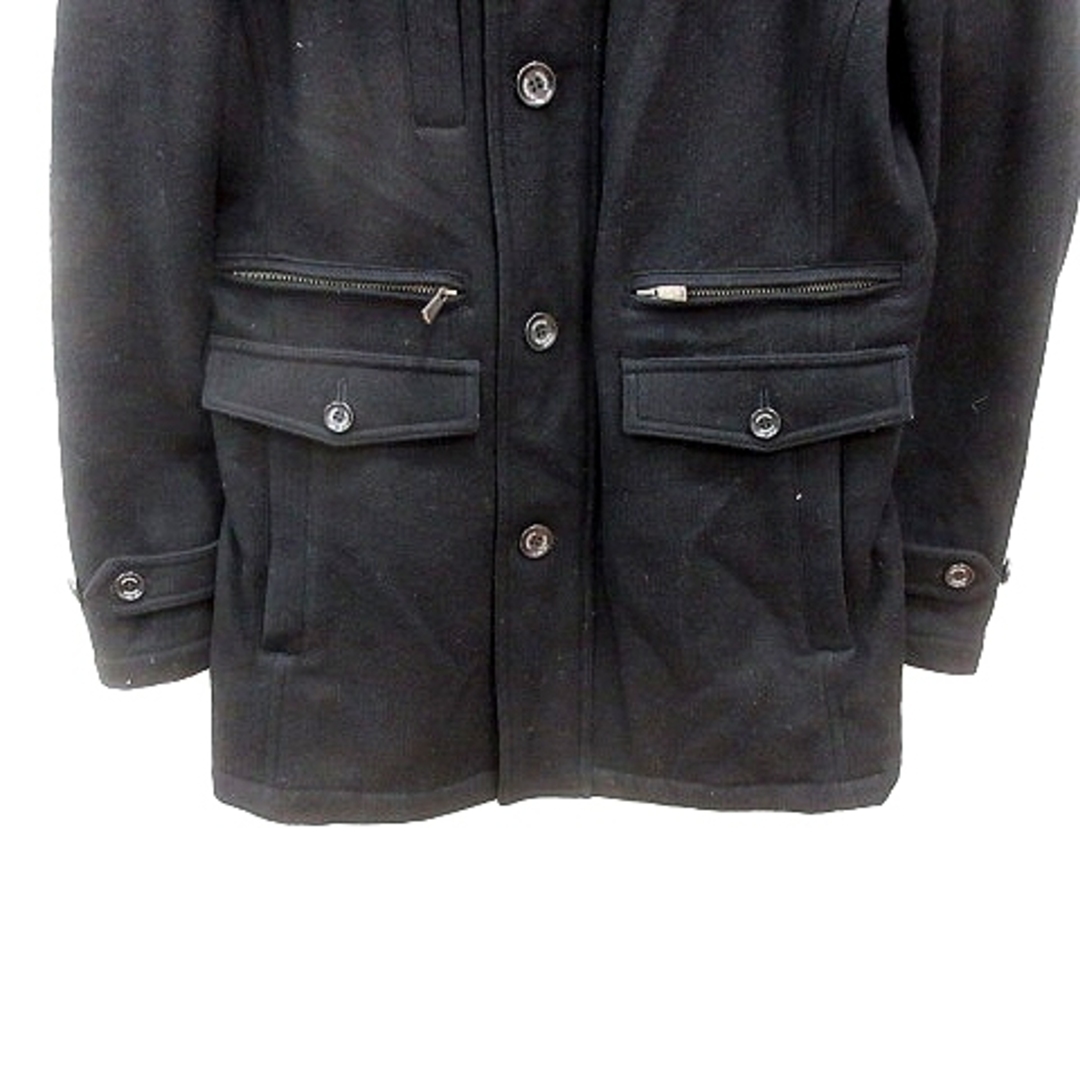 RENOMA(レノマ)のレノマ 中綿コート スタンドカラー シングル 総裏地 ウール カシミヤ混 L 黒 メンズのジャケット/アウター(その他)の商品写真