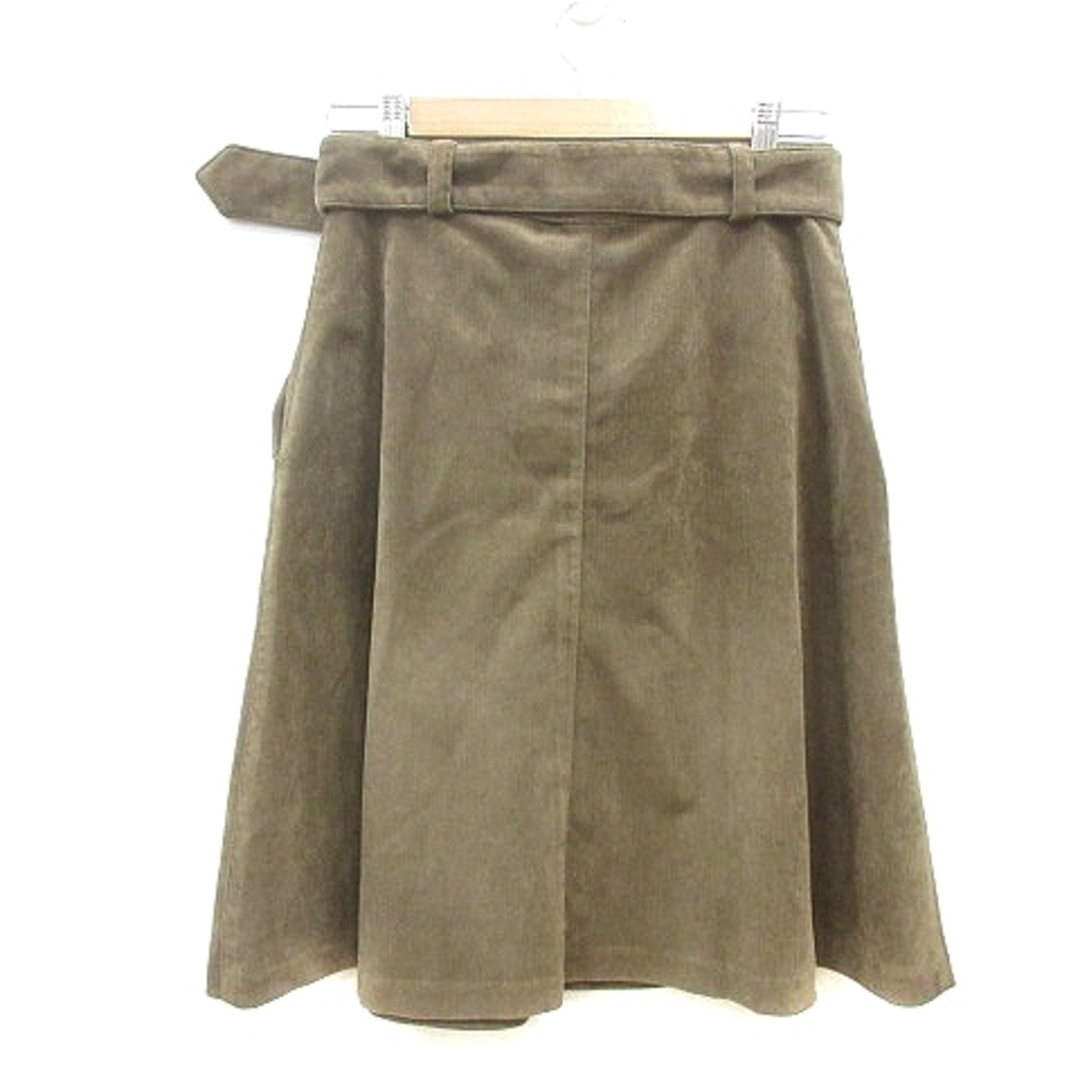 PAOLA FRANI(パオラフラーニ)のパオラフラーニ PAOLA FRANI フレアスカート ひざ丈 44 茶 レディースのスカート(ひざ丈スカート)の商品写真