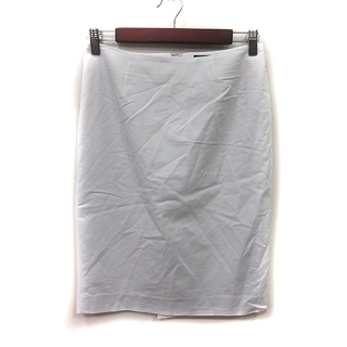 クードシャンス(COUP DE CHANCE)のクードシャンス タイトスカート ひざ丈 38 白 ホワイト /YI(ひざ丈スカート)