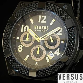 ヴェルサス(VERSUS)の★ブラック色★Versus Versace/ベルサスベルサーチ/メンズ腕時計(腕時計(アナログ))