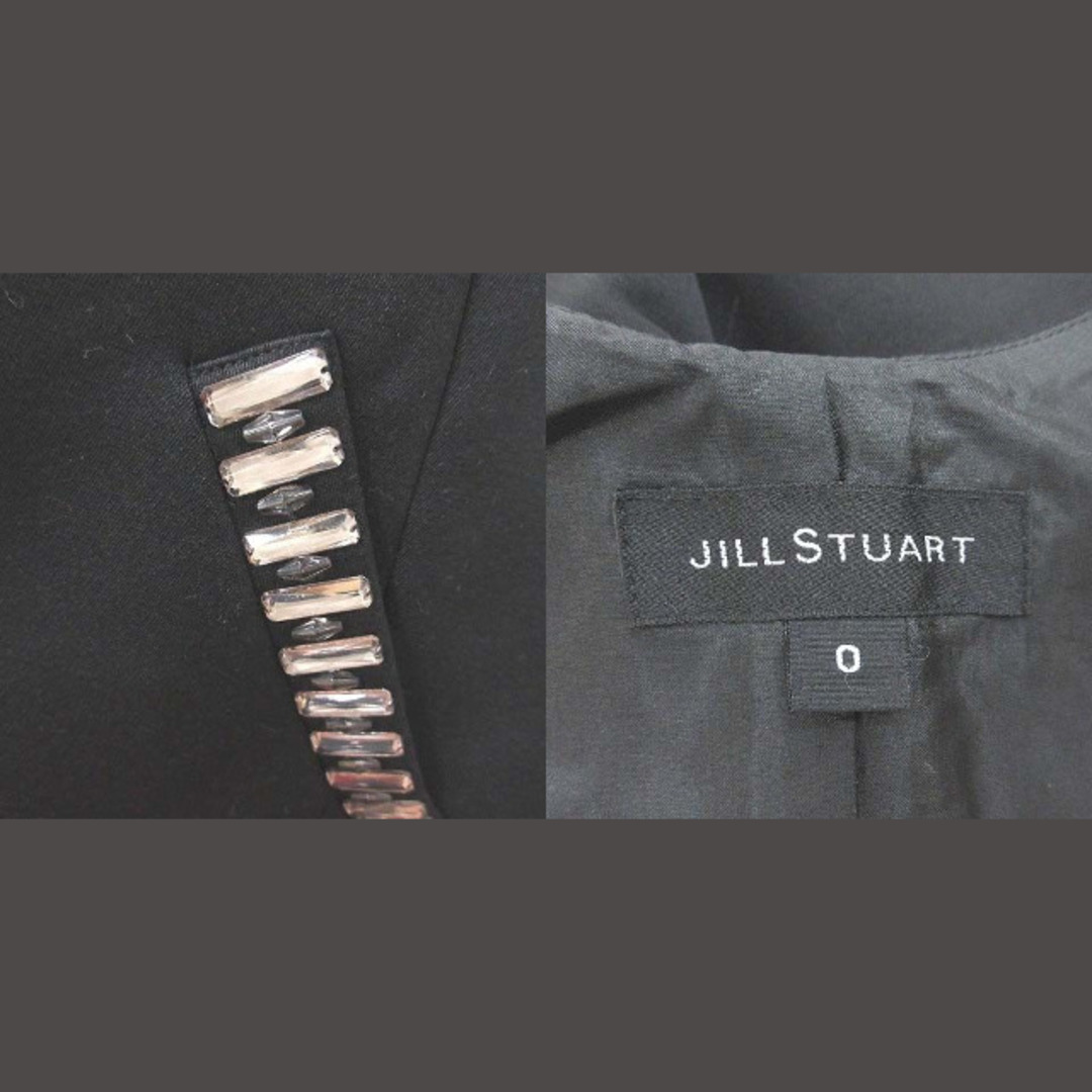 JILLSTUART(ジルスチュアート)のジルスチュアート ワンピース ジャンパースカート ミニ ノースリーブ 0 黒 レディースのワンピース(ミニワンピース)の商品写真