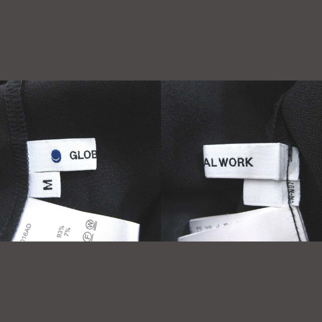 GLOBAL WORK(グローバルワーク)のグローバルワーク ワンピース ミモレ ロング 長袖 Vネック M 黒 ■MO レディースのワンピース(ロングワンピース/マキシワンピース)の商品写真