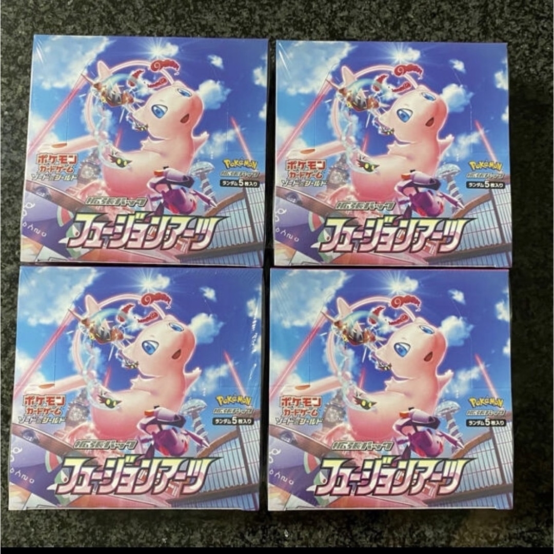 エンタメ/ホビーポケモンカード フュージョンアーツ シュリンク付き 新品未開封 4box