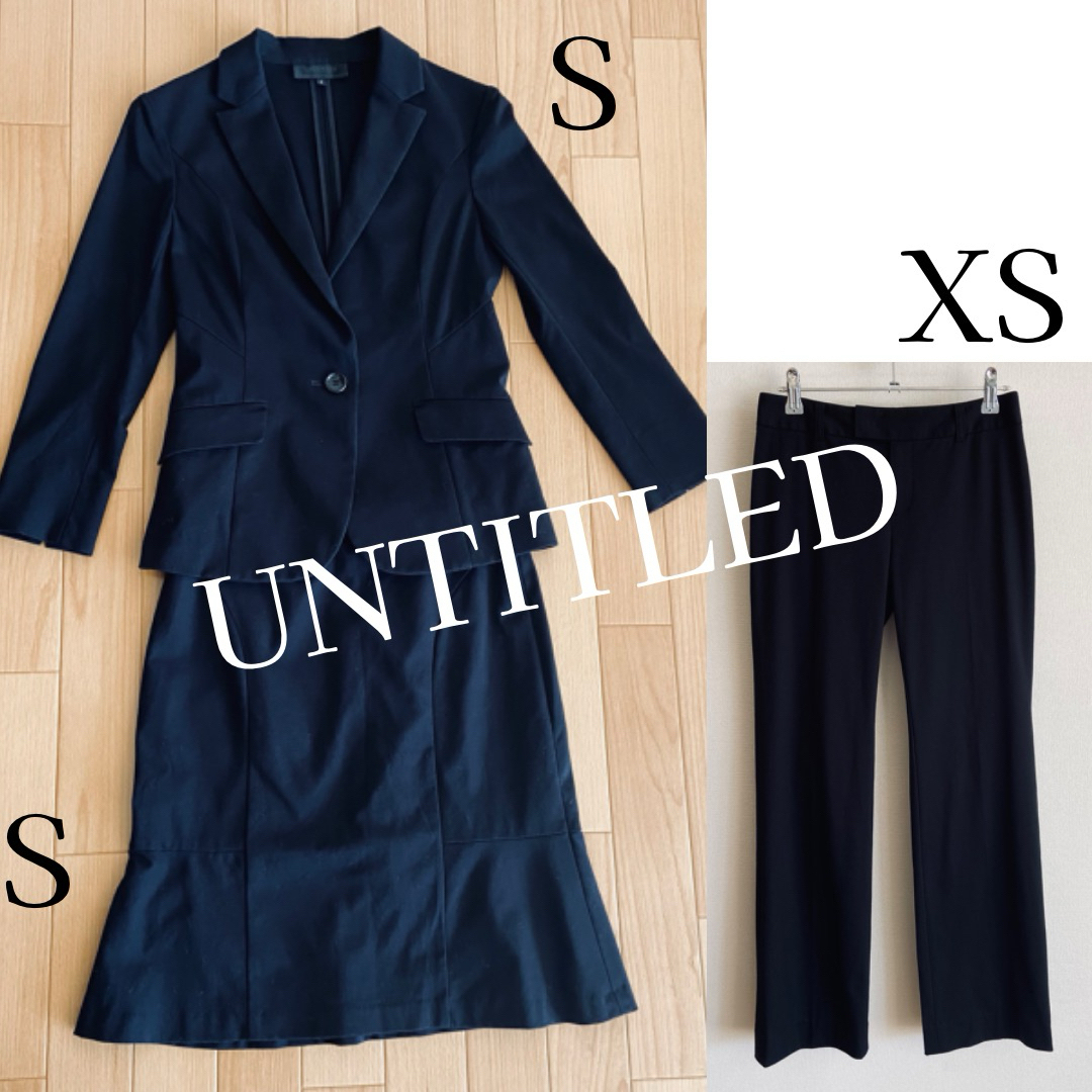 UNTITLED(アンタイトル)のアンタイトル　ストレッチセットアップスーツセット（ジャケット・パンツ・スカート） レディースのフォーマル/ドレス(スーツ)の商品写真