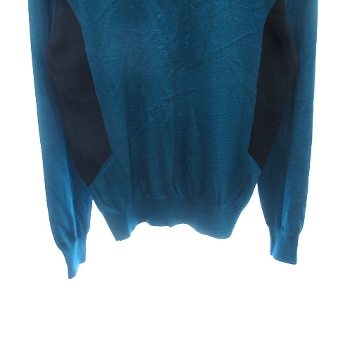 le coq sportif(ルコックスポルティフ)のルコックスポルティフ ニットセーター スタンドカラー ハーフジップ 長袖 緑 メンズのトップス(ニット/セーター)の商品写真