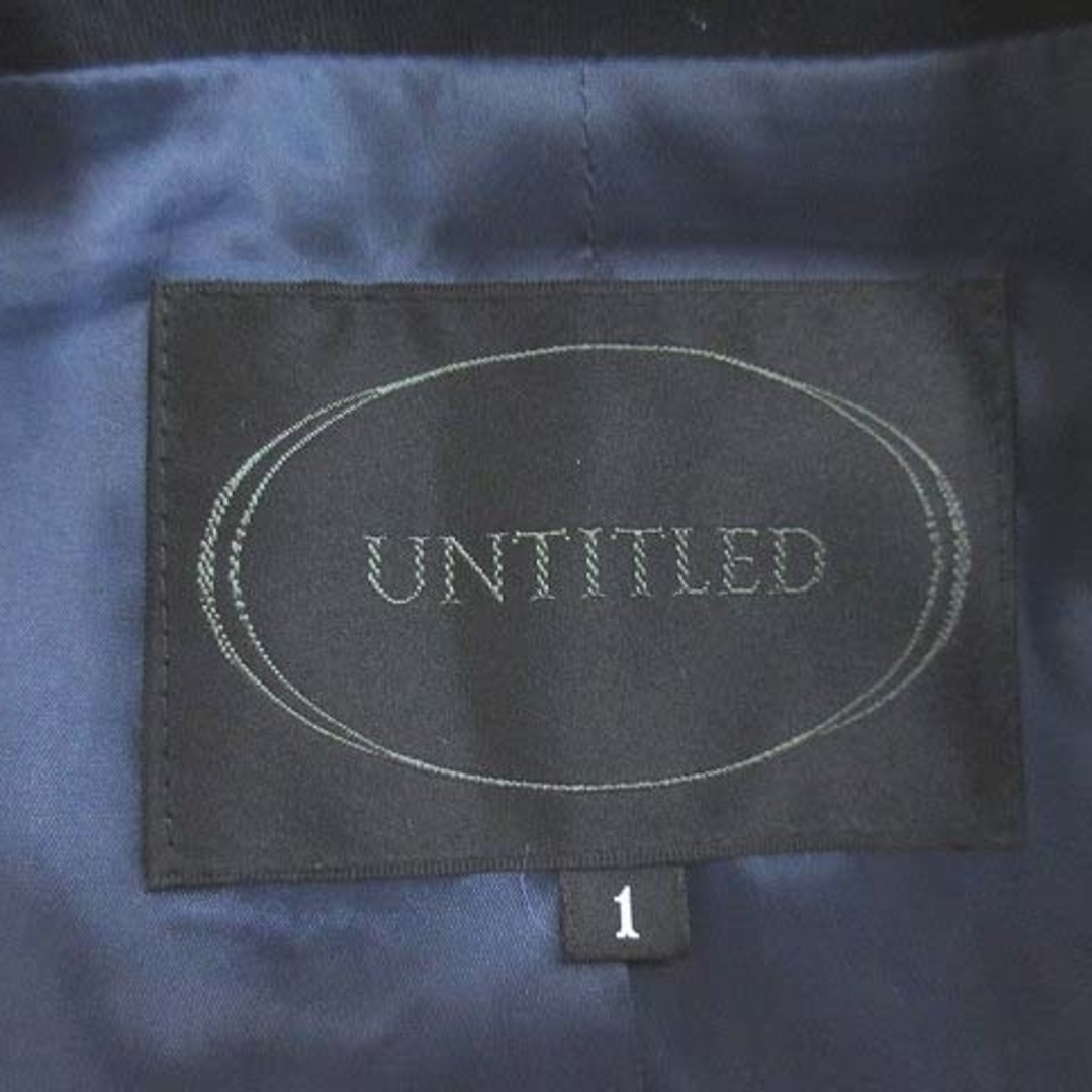 UNTITLED(アンタイトル)のアンタイトル テーラードジャケット シングル 台形スカート ひざ丈 1 紺 レディースのフォーマル/ドレス(スーツ)の商品写真