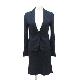 アンタイトル(UNTITLED)のアンタイトル テーラードジャケット シングル 台形スカート ひざ丈 1 紺(スーツ)