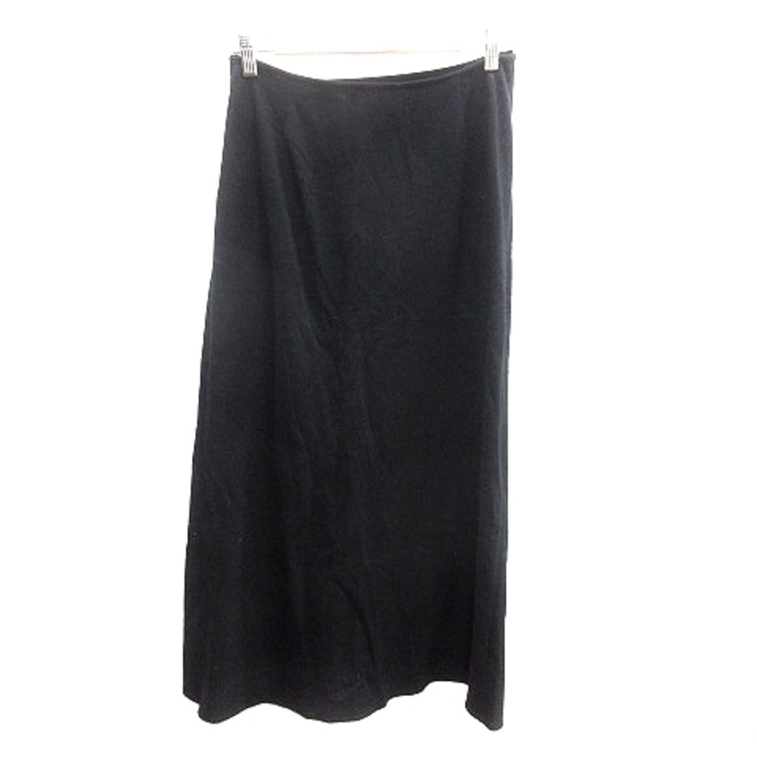 MOGA(モガ)のモガ フレアスカート マキシ ロング ニット ウール カシミヤ混 3 黒 レディースのスカート(ロングスカート)の商品写真