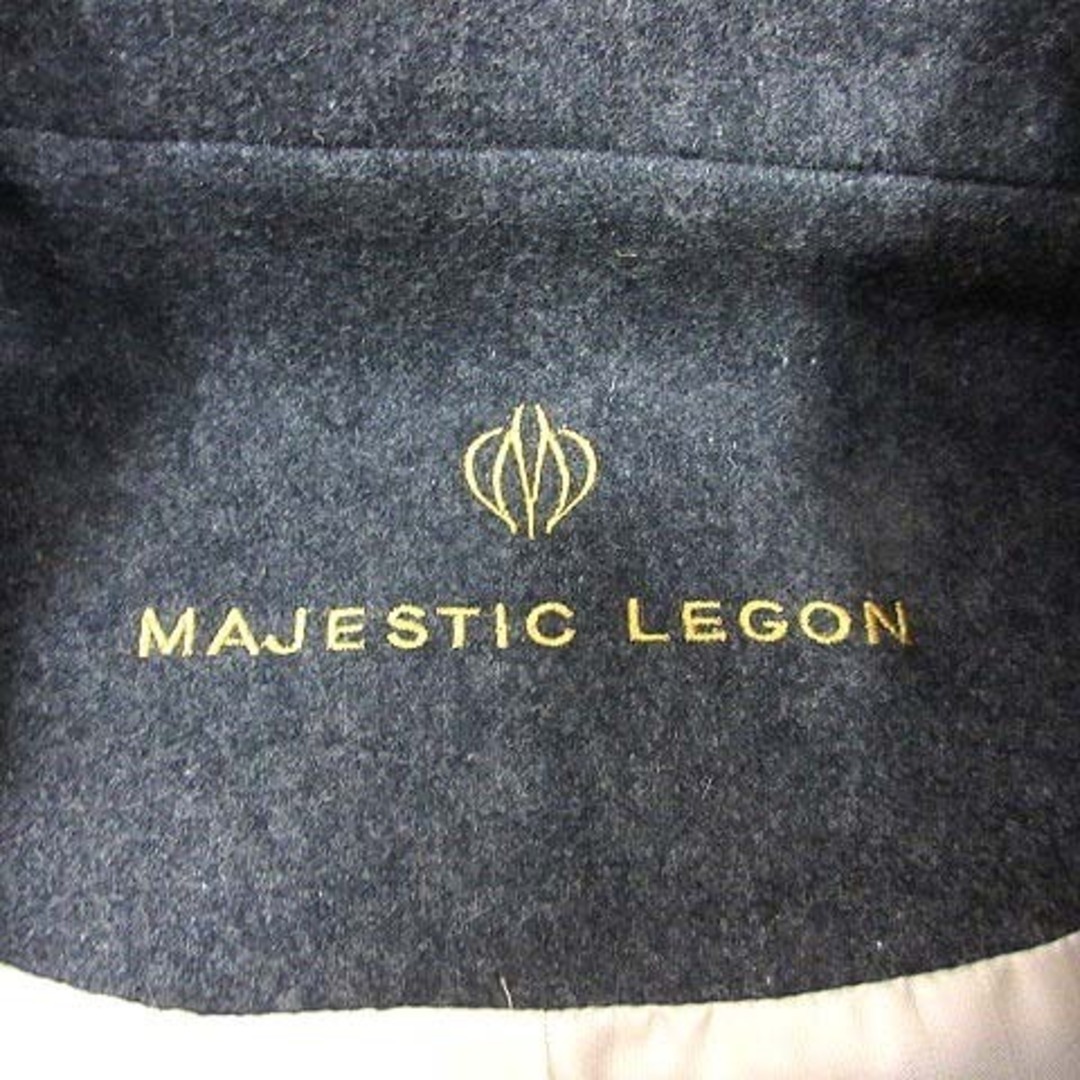 MAJESTIC LEGON(マジェスティックレゴン)のMAJESTIC LEGON ピーコート Pコート ウール M グレー ■MO レディースのジャケット/アウター(ピーコート)の商品写真