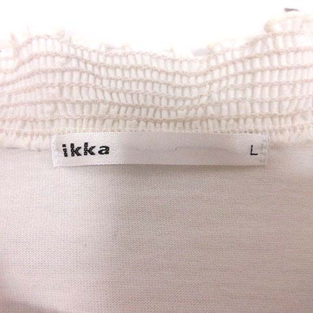 ikka(イッカ)のイッカ ikka カットソー ハイネック 長袖 L 白 ホワイト /YK ■MO レディースのトップス(カットソー(長袖/七分))の商品写真