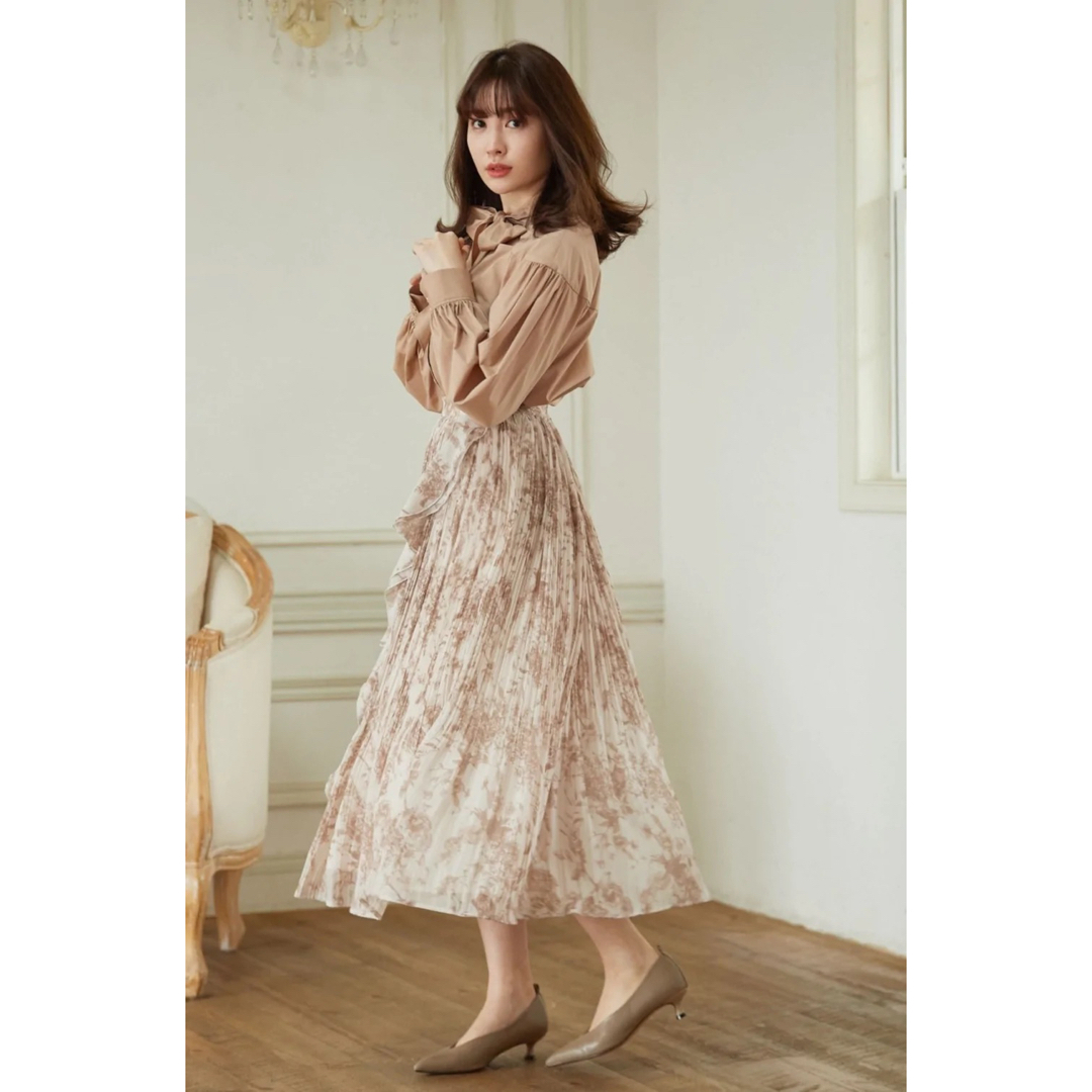 最も安い新しいスタイル Her lip to Pleated Chiffon Long Skirt - スカート