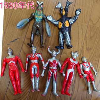 1983 ウルトラマン 硬質ソフビ バルタン星人 セブン タロウ(キャラクターグッズ)