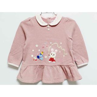 ‡ミキハウス/mikihouse‡90cm トレーナー/スウェット ピンク系【中古】子供服 キッズ kids ベビー服 baby 女の子 春秋 509032(トレーナー)