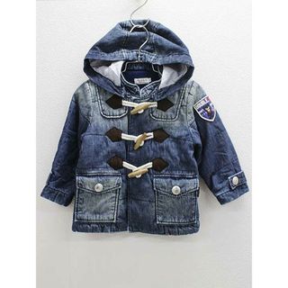 ◇ミキハウスダブルB/MIKIHOUSE DOUBLE.B◇90cm 中綿ブルゾン/ジャンバー インディゴ Bくん【中古】子供服 キッズ kids ベビー baby 男の子 秋冬 219022(ジャケット/コート)