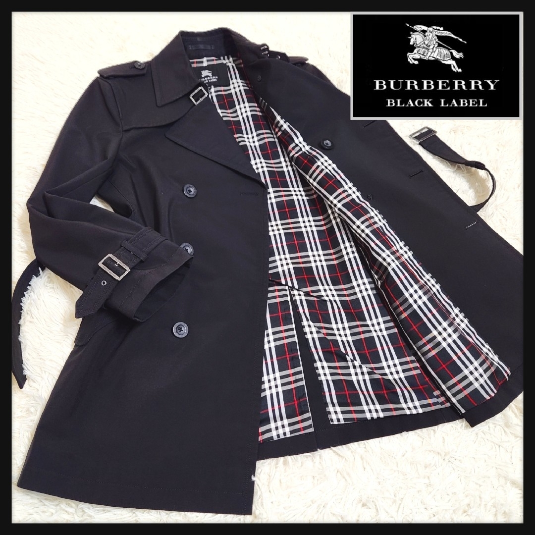 BURBERRY BLACK LABEL - バーバリーブラックレーベル ダブル トレンチ ...