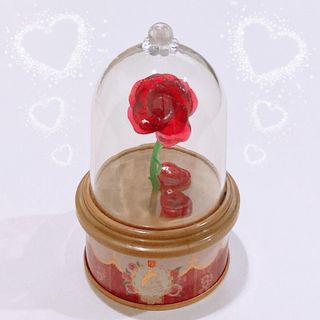 ビジョトヤジュウ(美女と野獣)の130 ❤︎ 美女と野獣 Rose 薔薇 ティン缶 一輪の薔薇 ❤︎(置物)