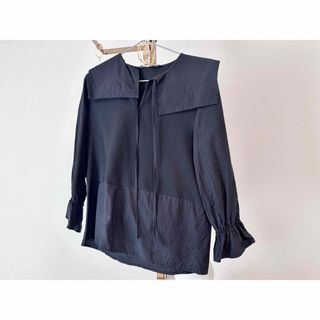 ザラ(ZARA)のZARA ビックカラーシャツ　襟シャツ　リボン(シャツ/ブラウス(長袖/七分))