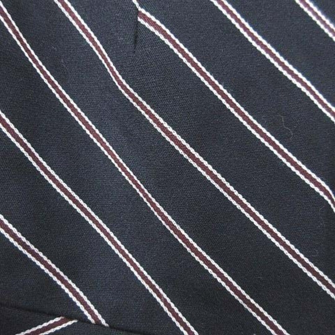 フレディ エミュ フレアスカート ミニ ボーダー 切替 38 紺 ネイビー レディースのスカート(ミニスカート)の商品写真