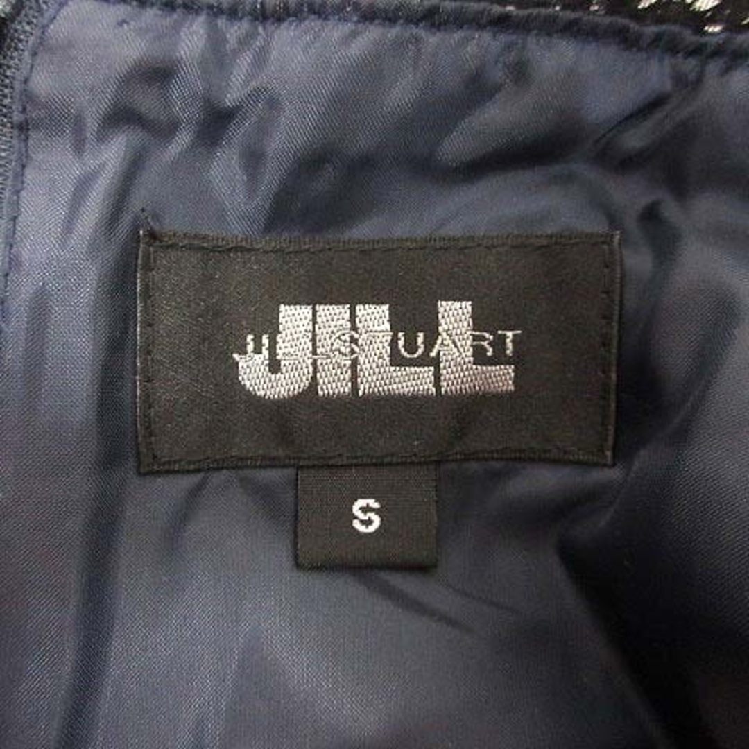 JILL by JILLSTUART(ジルバイジルスチュアート)のジルバイジルスチュアート ワンピース ミニ ベルベット フレンチスリーブ S 黒 レディースのワンピース(ミニワンピース)の商品写真