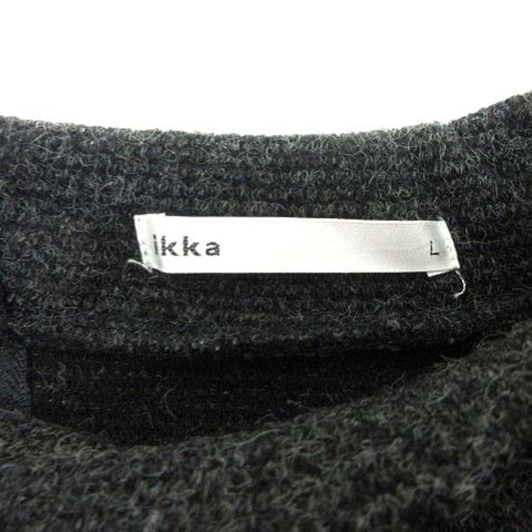 ikka(イッカ)のイッカ ikka ニット カットソー 長袖 L チャコールグレー /YK レディースのトップス(ニット/セーター)の商品写真