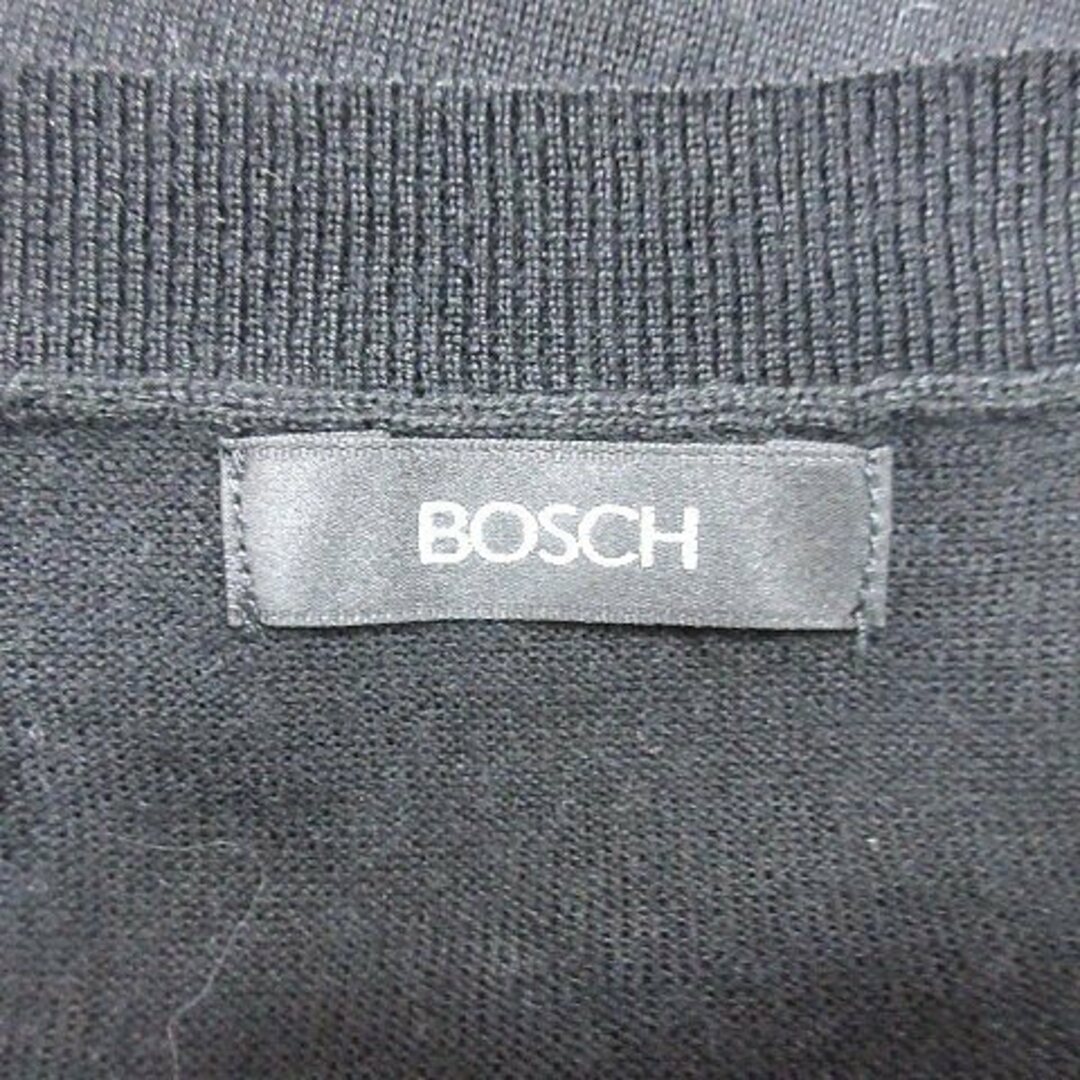 BOSCH(ボッシュ)のボッシュ ニットワンピース ひざ丈 Vネック 長袖 38 黒 ブラック /AU レディースのワンピース(ひざ丈ワンピース)の商品写真