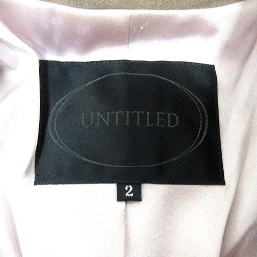 UNTITLED(アンタイトル)のUNTITLED テーラードジャケット ベルベット 総裏地 2 ベルベット レディースのジャケット/アウター(その他)の商品写真