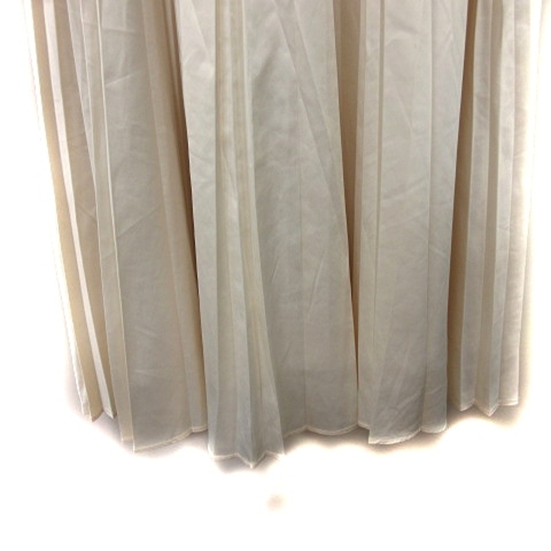 QUEENS COURT(クイーンズコート)のクイーンズコート プリーツスカート ロング 1 白 オフホワイト /YI レディースのスカート(ロングスカート)の商品写真