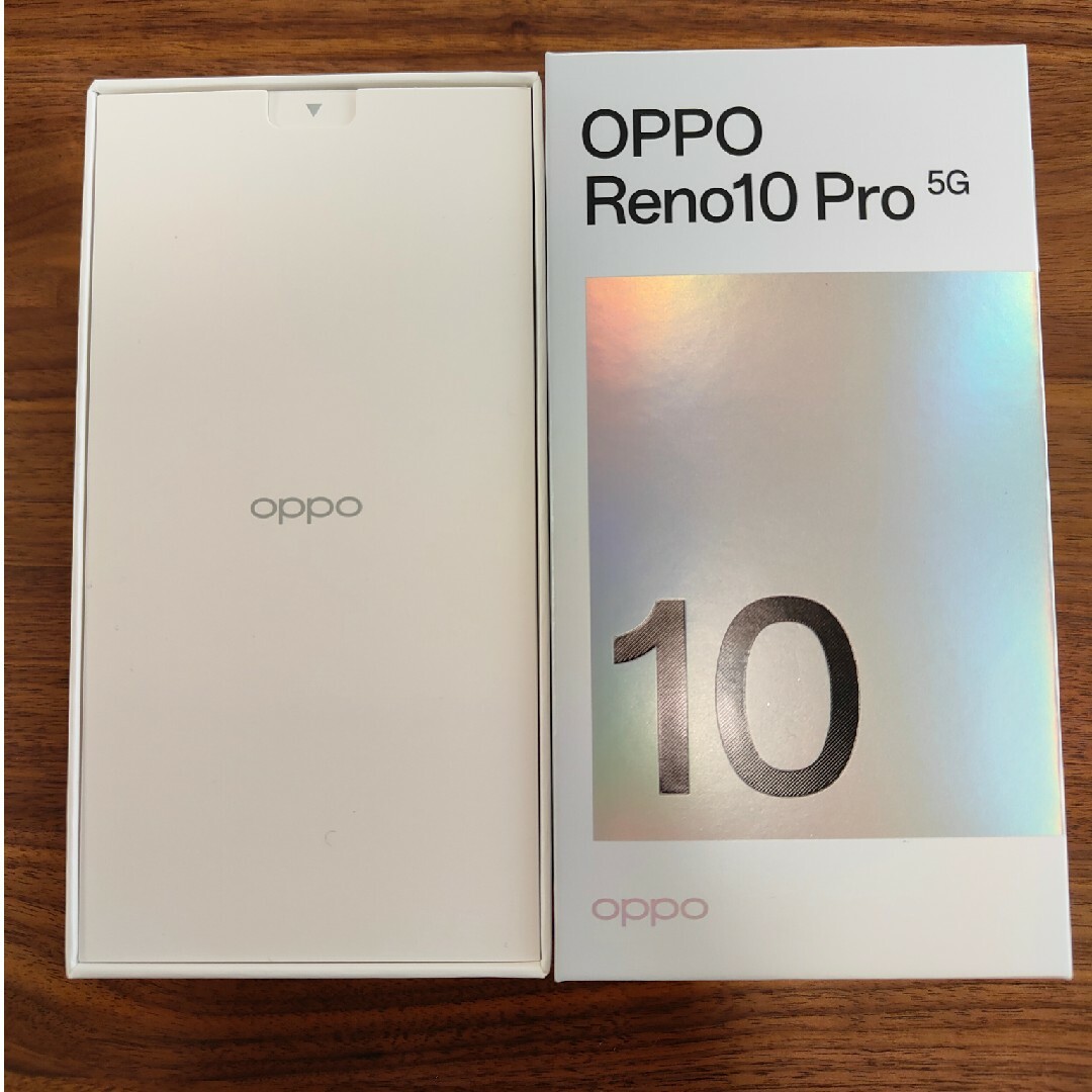 新品未使用　OPPO Reno10 Pro 5G  シルバーグレー　アダプタ無 スマホ/家電/カメラのスマートフォン/携帯電話(スマートフォン本体)の商品写真