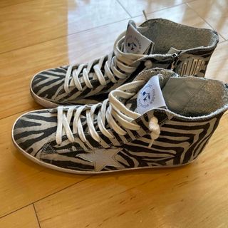 ゴールデングース(GOLDEN GOOSE)のGOLDEN GOOSE  ゴールデン グース ゼブラ　ハイカット　39(スニーカー)