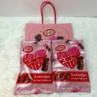 ネスレ(Nestle)の【袋付き】キットカット ハートフルベアー シェアバッグ 12個入り ×2(菓子/デザート)