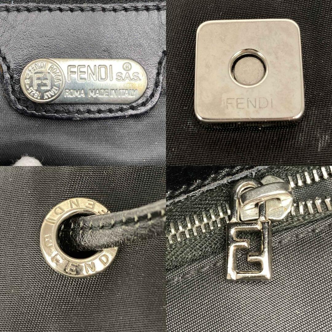 FENDI(フェンディ)のFENDI 【フェンディ】 リュックサック ミニ 巾着 ズッカロゴ ナイロン ヴィンテージ 黒 ブラック レディース USED 【中古】 レディースのバッグ(リュック/バックパック)の商品写真