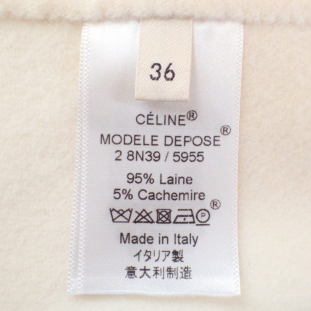 celine(セリーヌ)のセリーヌ 国内正規/ カシミヤ混ウール ポンチョ 36 レディースのジャケット/アウター(ポンチョ)の商品写真