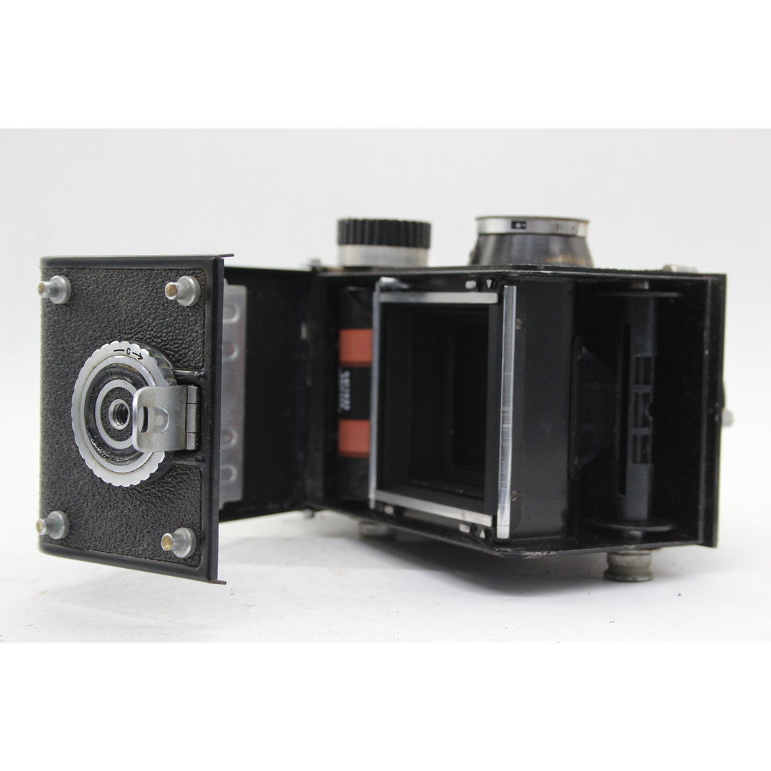 【訳あり品】 リコー Ricohflex RIKENON 8cm F3.5 二眼カメラ s5466