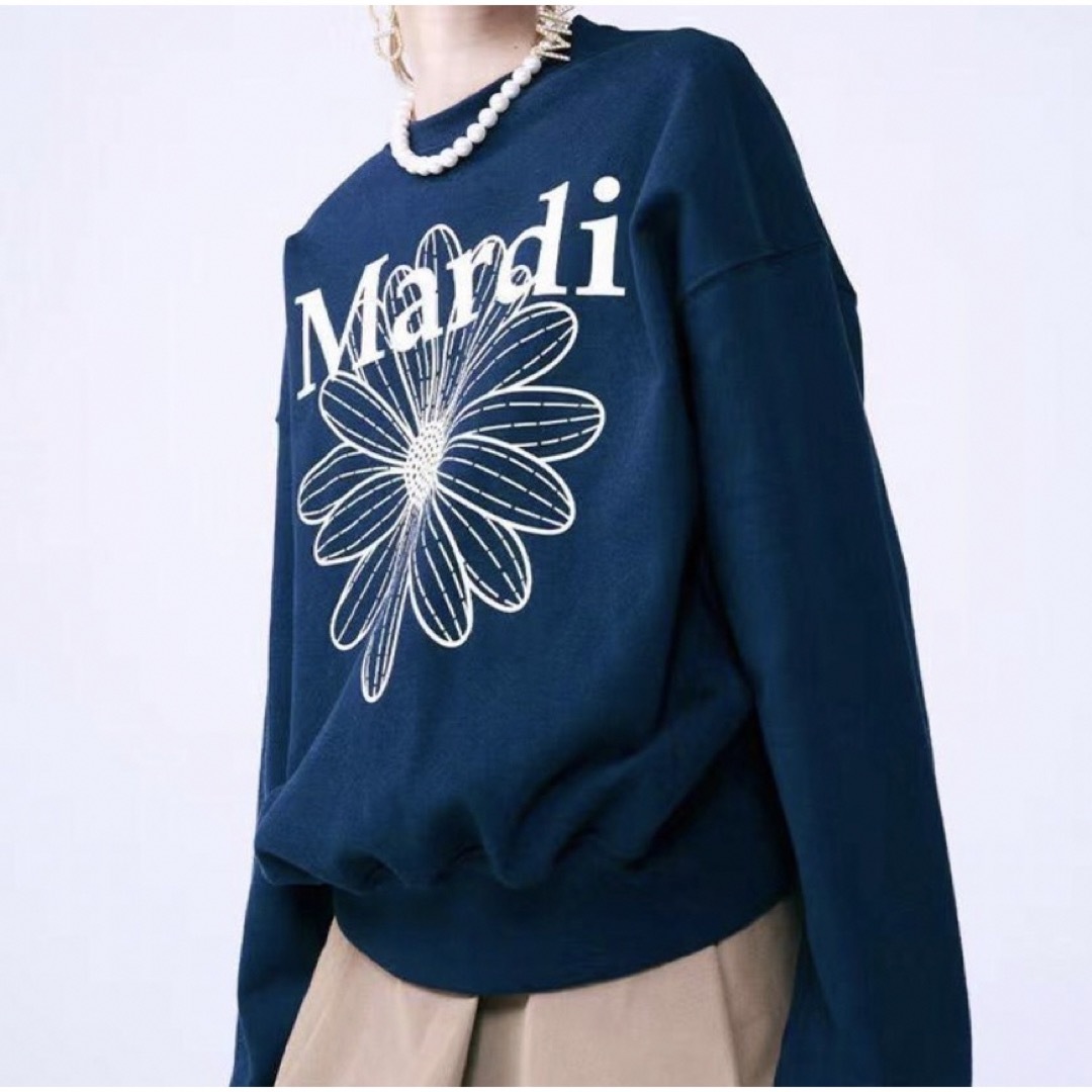 【新品】Mardi Mercrediトレーナー スウェットWHITE BLUE