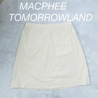 マカフィー(MACPHEE)のMACPHEE TOMORROWLAND コーデュロイ ミニスカート 台形 36(ミニスカート)