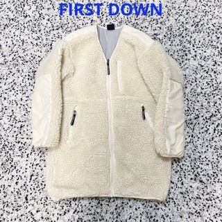 FIRST DOWN - FIRST DOWN ファーストダウン 別注 オフホワイト ボア コート