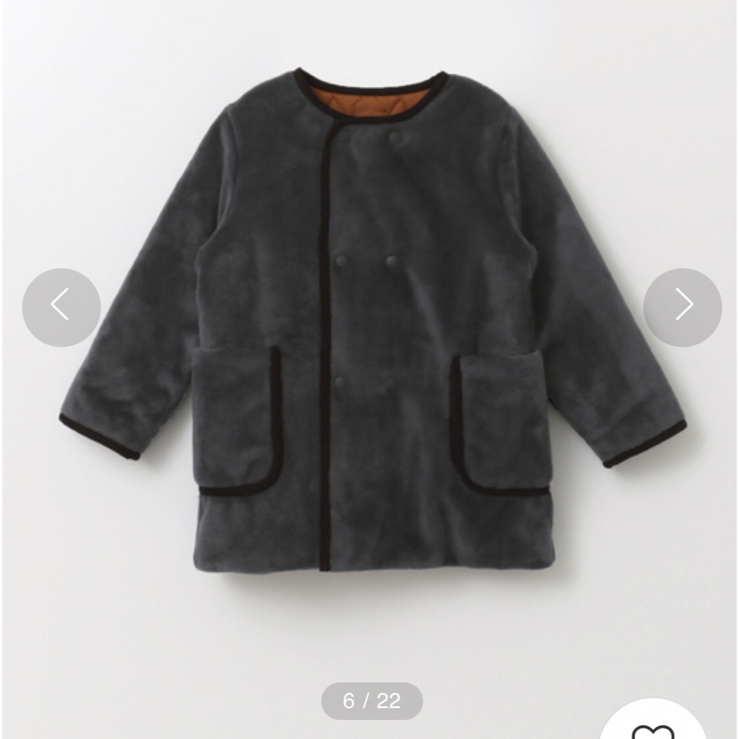 URBAN RESEARCH DOORS(アーバンリサーチドアーズ)のURBAN RESEARCH DOORS リバーシブルフリースコート(KIDS) キッズ/ベビー/マタニティのキッズ服女の子用(90cm~)(コート)の商品写真