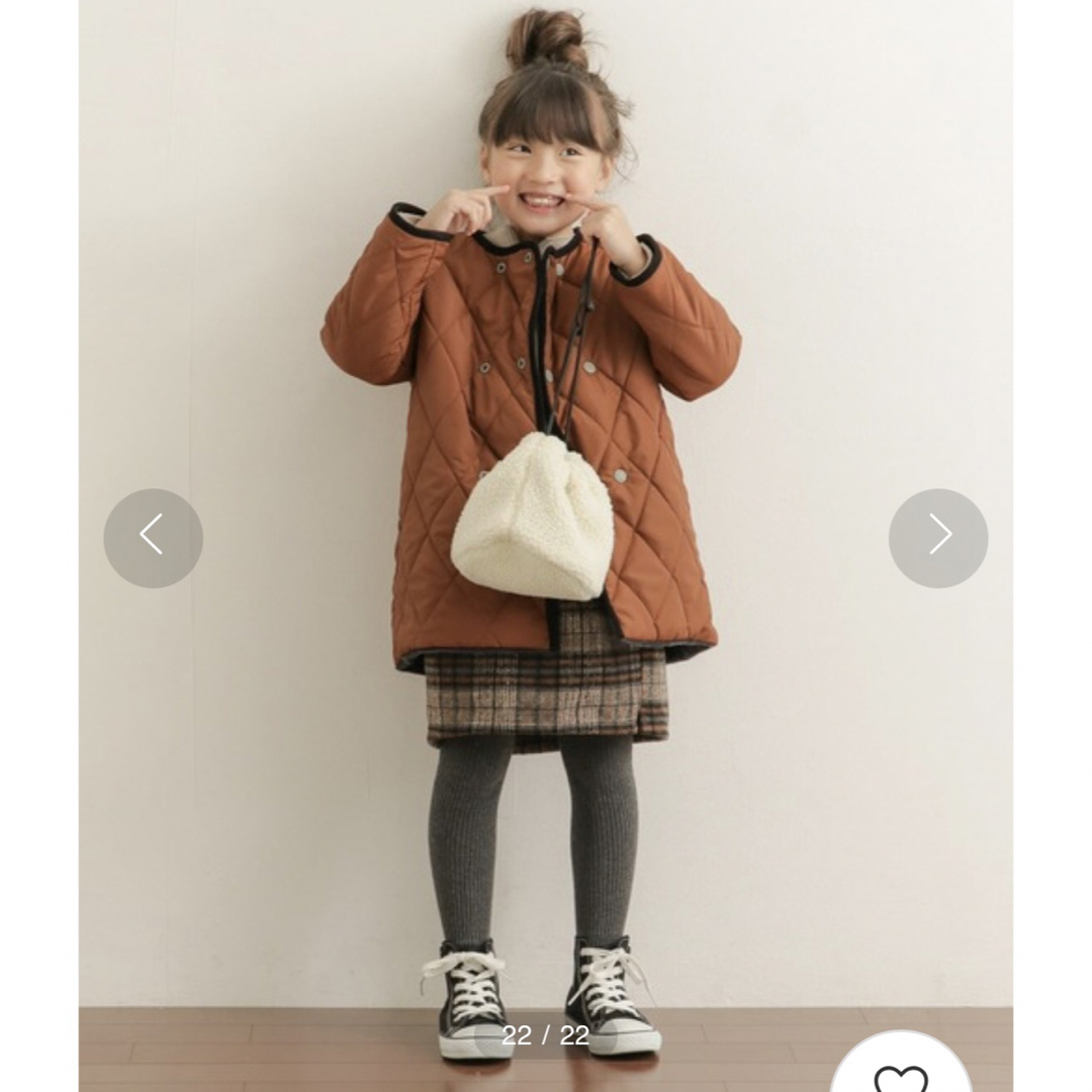 URBAN RESEARCH DOORS(アーバンリサーチドアーズ)のURBAN RESEARCH DOORS リバーシブルフリースコート(KIDS) キッズ/ベビー/マタニティのキッズ服女の子用(90cm~)(コート)の商品写真