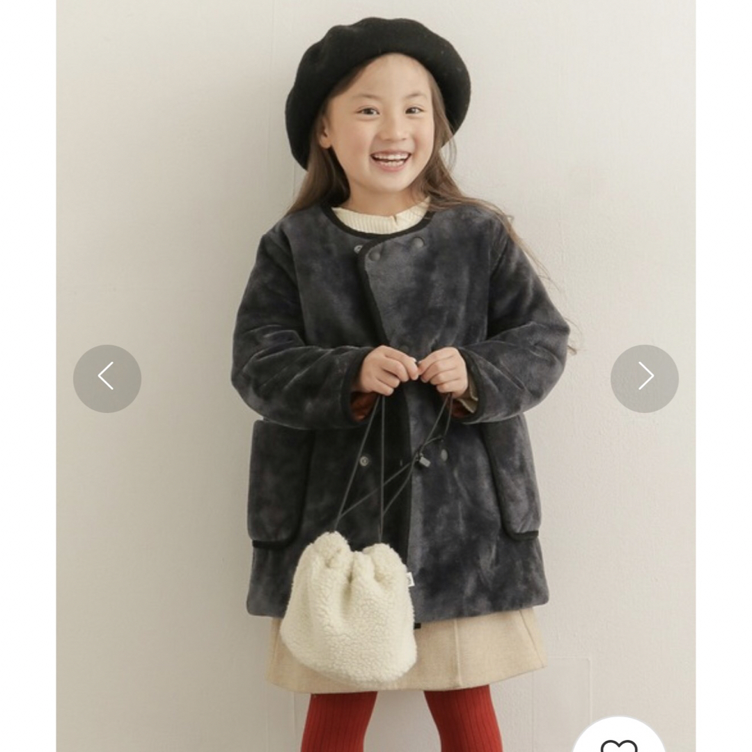 URBAN RESEARCH DOORS(アーバンリサーチドアーズ)のURBAN RESEARCH DOORS リバーシブルフリースコート(KIDS) キッズ/ベビー/マタニティのキッズ服女の子用(90cm~)(コート)の商品写真