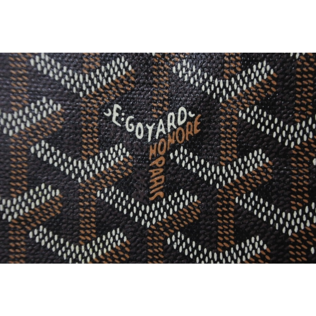 GOYARD(ゴヤール)のGOYARD ゴヤール クラッチバッグ セナGM ブラック ゴヤールディンキャンバス シルバー金具 美品 中古 59206 レディースのバッグ(クラッチバッグ)の商品写真