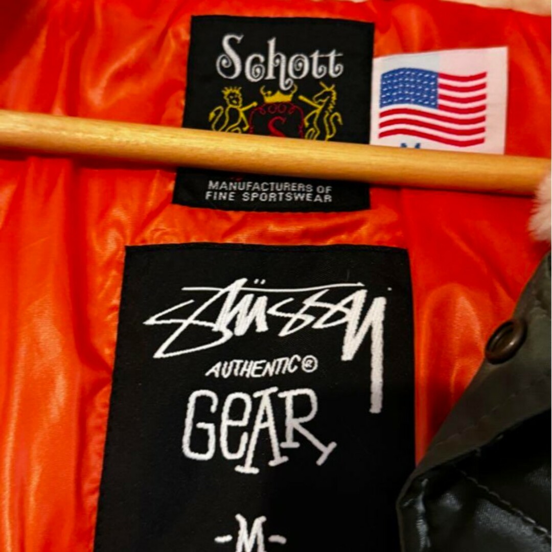 STUSSY(ステューシー)のstussy×schoot stussy　ジャケット　メンズ メンズのジャケット/アウター(ミリタリージャケット)の商品写真