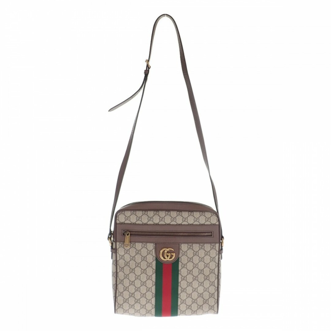 Gucci(グッチ)の【中古】【Aランク】GUCCI グッチ オフィディア GGスプリーム メッセンジャーバッグ ショルダーバッグ 547934 96IWT PVC レザー ブラウン メンズ【ISEYA】 メンズのバッグ(ショルダーバッグ)の商品写真