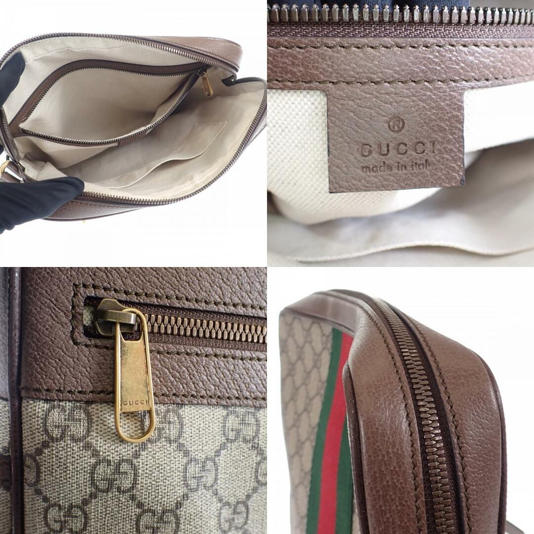 Gucci(グッチ)の【中古】【Aランク】GUCCI グッチ オフィディア GGスプリーム メッセンジャーバッグ ショルダーバッグ 547934 96IWT PVC レザー ブラウン メンズ【ISEYA】 メンズのバッグ(ショルダーバッグ)の商品写真