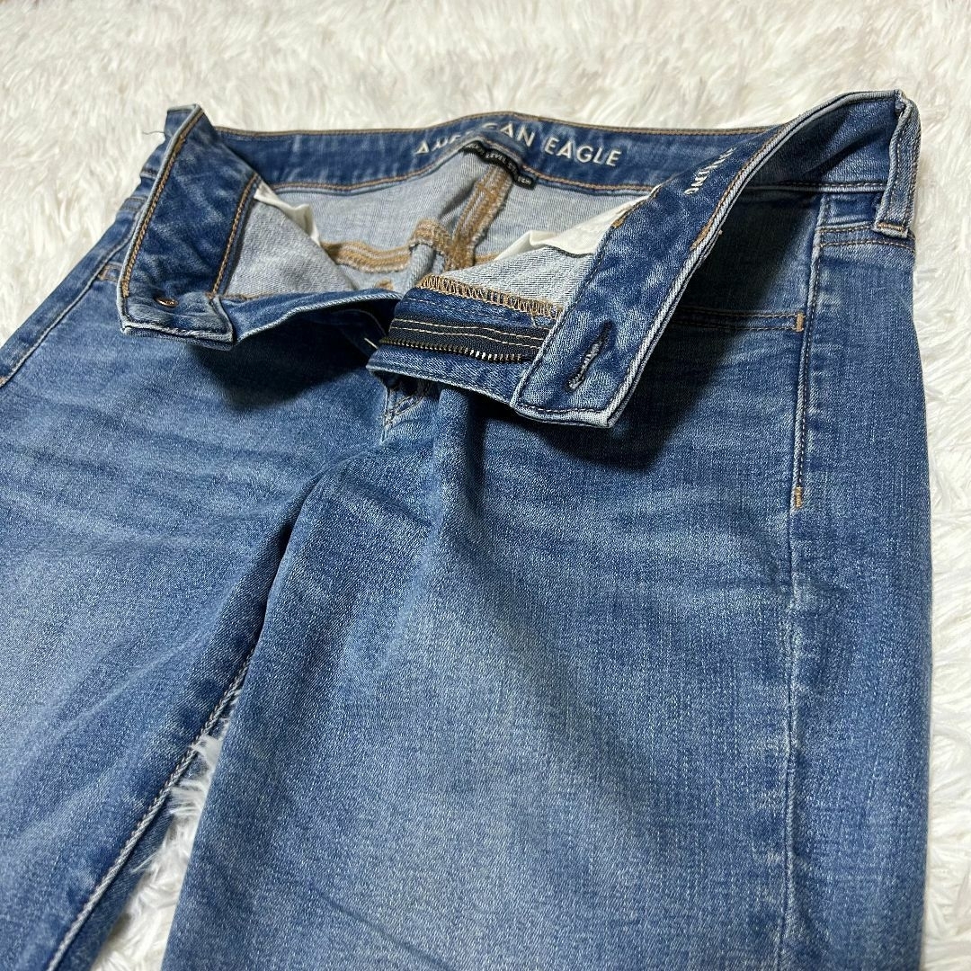 American Eagle(アメリカンイーグル)の【超美品】アメリカン イーグル デニム/ジーンズ USA10 ブルー ✓3259 レディースのパンツ(デニム/ジーンズ)の商品写真