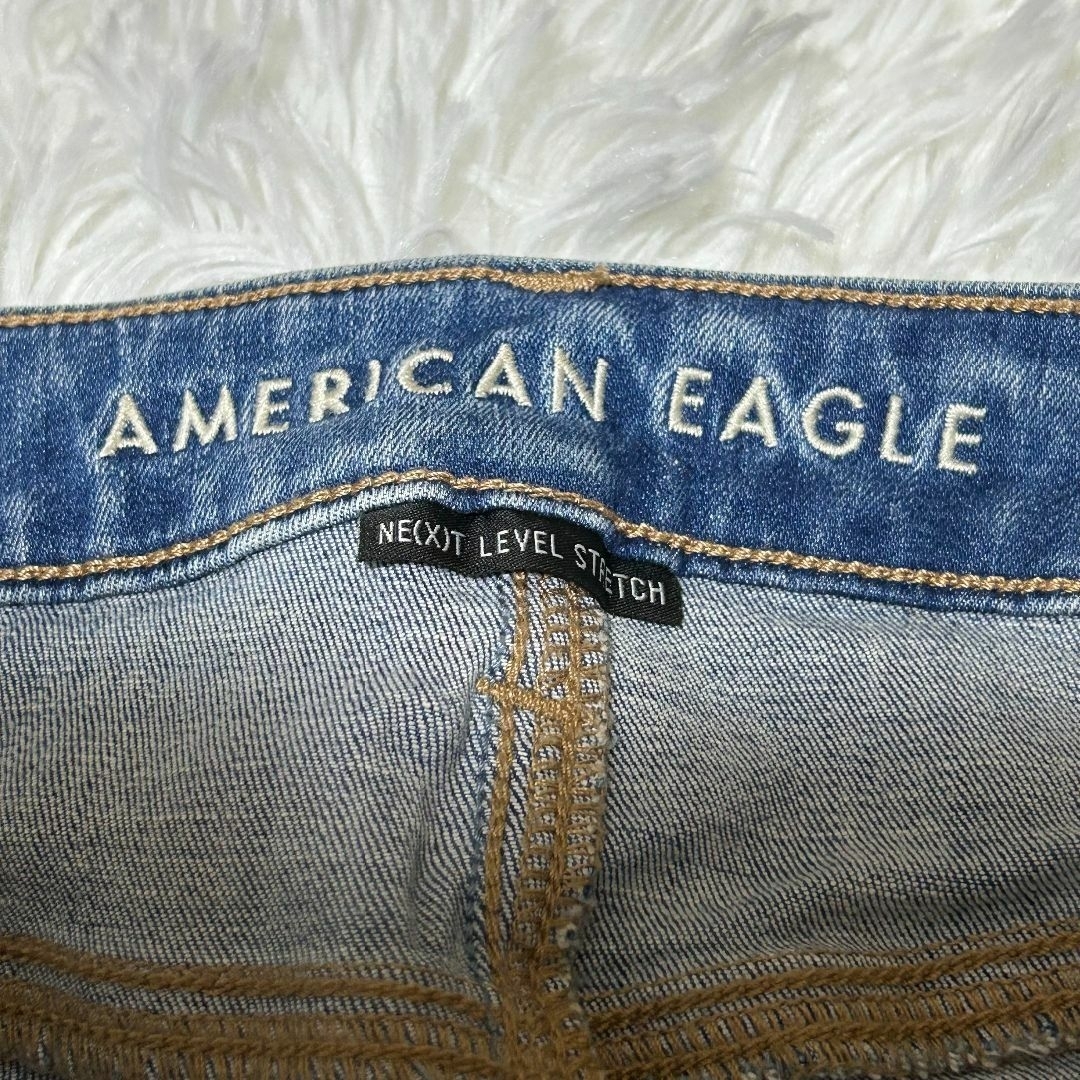 American Eagle(アメリカンイーグル)の【超美品】アメリカン イーグル デニム/ジーンズ USA10 ブルー ✓3259 レディースのパンツ(デニム/ジーンズ)の商品写真