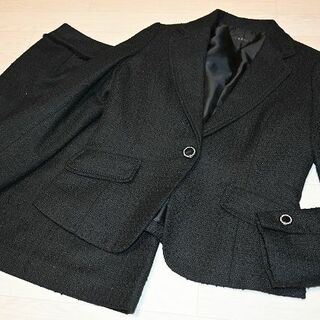 アーヴェヴェ(a.v.v)のa.v.v スーツ　Ｓ　ブラック　ラメ　入学式・卒業式(スーツ)