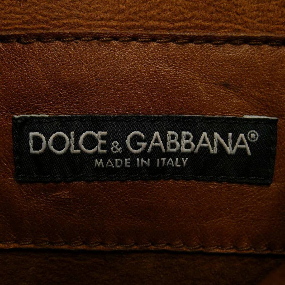 DOLCE&GABBANA(ドルチェアンドガッバーナ)のドルチェアンドガッバーナ DOLCE&GABBANA レザージャケット メンズのジャケット/アウター(テーラードジャケット)の商品写真